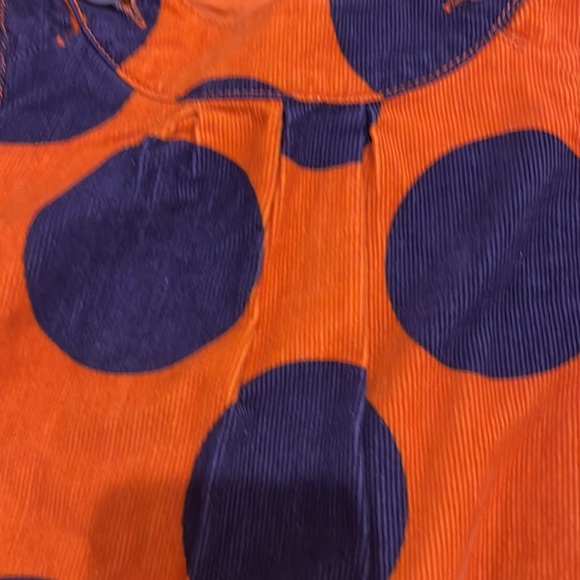 Mini Boden Mod Purple and Orange Polka Dot Corduroy Jumper 4-5 - Picture 4 of 6